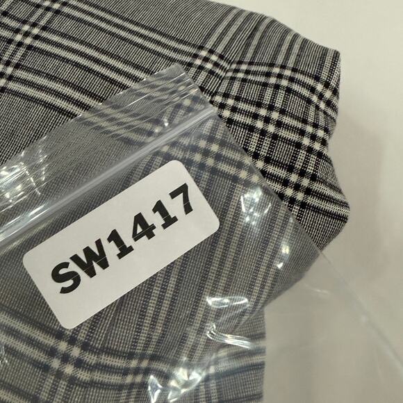Zara S Womens Oversized Plaid Check Gray Blazer Jacket Boxy Menswear Inspired - Picture 11 of 11